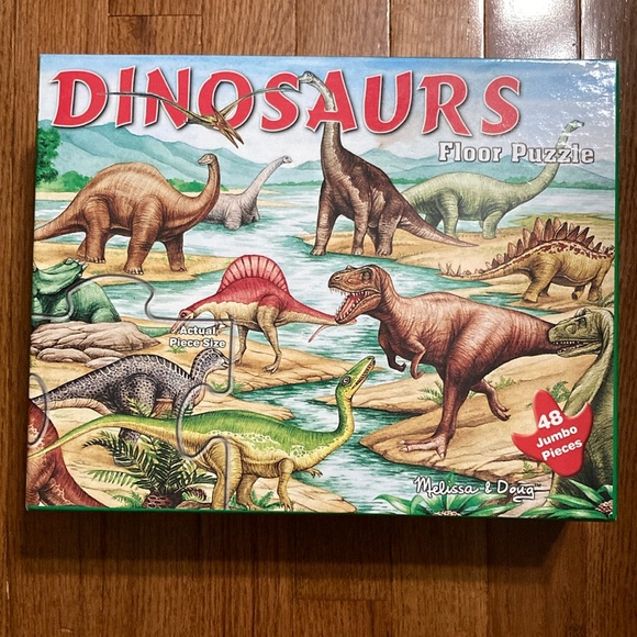 For the love of  DINOSAURS - Dino Figurine, Big Book & Floor Puzzle (48 pieces) - Picture 8 of 16